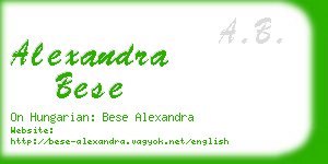 alexandra bese business card